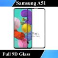 Samsung A51 Full Black 9D/5D/10D/11D/6D Tempered Glass Screen Protector Edge to Edge Full Glue Premium Quality Glass For Galaxy A51. 