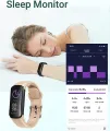 HUAKUA Fitness Tracker Watch with Heart Rate/Sleep Monitor, Waterproof Watch with Alarm Clock, Calorie Step Counter, Pedometer Health Smart Watch for Women Men, Call Message Notifications (Yellow). 