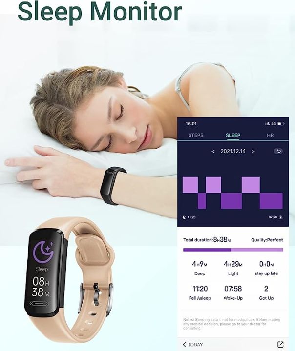 HUAKUA%20Fitness%20Tracker%20Watch%20with%20Heart%20Rate/Sleep%20Monitor,%20Waterproof%20Watch%20with%20Alarm%20Clock,%20Calorie%20Step%20Counter,%20Pedometer%20Health%20Smart%20Watch%20for%20Women%20Men,%20Call%20Message%20Notifications%20(Yellow)%20-%20Image%206
