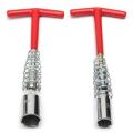 Conventional T-Handle Universal Joint Spark Plug Remover Installer Set 5/8" 13/16" 16-21 mm. 
