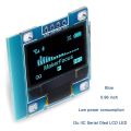 NANLIY-I2C OLED Display 0.96 Inch IIC Serial LCD LED Module SSD1306 128 64 for Arduino with 40 Pcs Dupont Wire. 