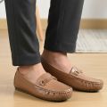 Walkeaze Dark Beige Women Formal Loafer - 40994S - Loafers For Women. 