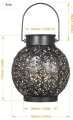 Solar Lanterns Light Outdoor Hanging Garden Lights Metal Lamp for Patio Yard Art Garden Accessories Decorations for Porch,Lawn,Courtyard-2 Pack [Energy Class A++]. 