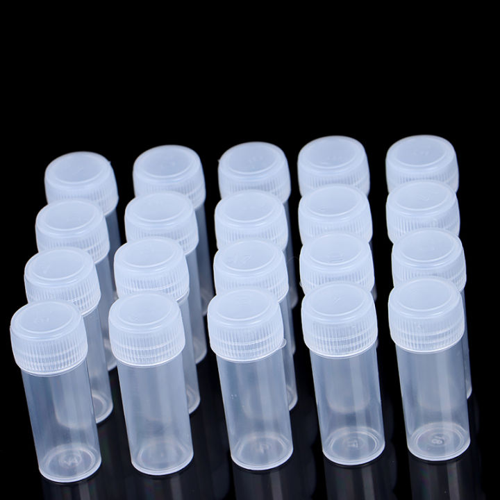 5ml Plastic Sample Bottle Test Tube Mini Small Bottles Vials Storage Containers Brave