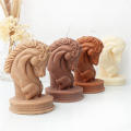 Plaster 3D horse head statue Realistic Soap gift Soy wax Silicone candle mold DIY Handmade aromatherapy for Home decor DIY enthusiasts Aromatherapy lovers Art and craft projects Unique gifts. 