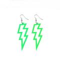 Hollow Lightning earrings Statement Geometric Personality Thunderbolt earrings Acrylic  Geometric acrylic earrings for Daily wear Party accessory Fashion show Gift option Fashion enthusiasts. 