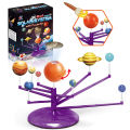 New 2 In 1 Astronomy Planet Teaching Model Diy Stem Solar System Nine Planet Toy with Planetarium Projector. 