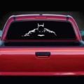 batman big size (white) sticker for cars bonnet and back rear wind screen. 