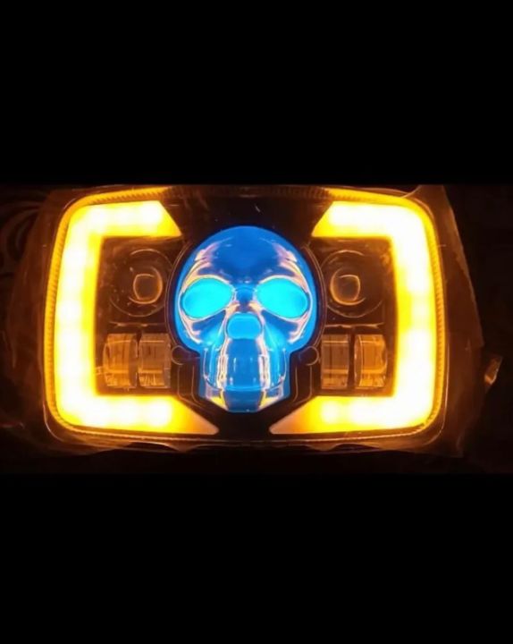 SKULL%20Headlight%20for%20Motorcycle%2070cc%20and%20125cc%20Projectors%20High%20&%20Low%20Beam,%20DRL,%20Skull%20Ghost%20Light,%20Indicators%20Signal%20Universal%20Skeleton%20Headlight%20-%20Image%206