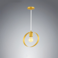 Hoop Single Pendant Ceiling Lamp | Ring Shape Hanging Lamp | Ceiling Light | Pendant Lamp for Home Decor | Stylish Ceiling & Pendant Lighting | Room lights | Led bulbs (Bulb Not Included). 