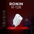 Best Quality R-128 Ronin Type C Fast USB Wall Charger Adapter for iPhone 13 Pro Max, 12, and MacBook Pro. 