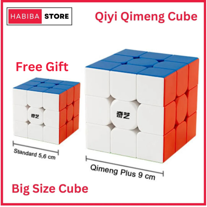 Big Cube Qiyi Qimeng Plus 3x3 Stickerless Qiyi Warrior S 90mm x 90mm Best Quality Fast Speed Magic Rubik Speed Cube Educational Puzzle Toys