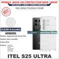 Itel S25 Ultra full Back 360 Protection skin wrap with sides and camera protection premium quality full cover. 