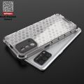 O-Lonnie for Oppo F19 | A95 Back Cover Honeycomb Transparent Back Anti fingerprint Phone Case. 