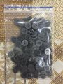 4-hole 100-piece buttons pack grey flat. 