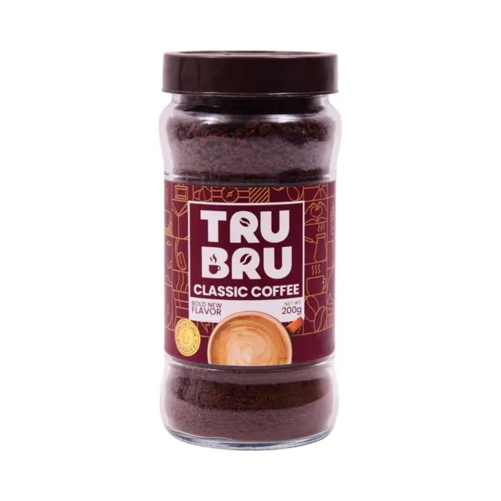 TRU BRU CLASSIC COFFEE 200GMS (𝐢𝐦𝐩𝐨𝐫𝐭𝐞𝐝 & 𝐨𝐫𝐢𝐠𝐧𝐚𝐥) | Daraz.pk