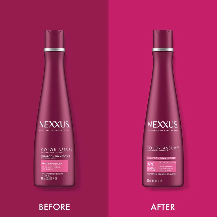 Nexxus%20Hair%20Color%20Assure%20Sulfate-Free%20Shampoo%20with%20ProteinFusion,%20For%20Color%20Treated%20Hair%20Shampoo%20400ml%20-%20Image%203