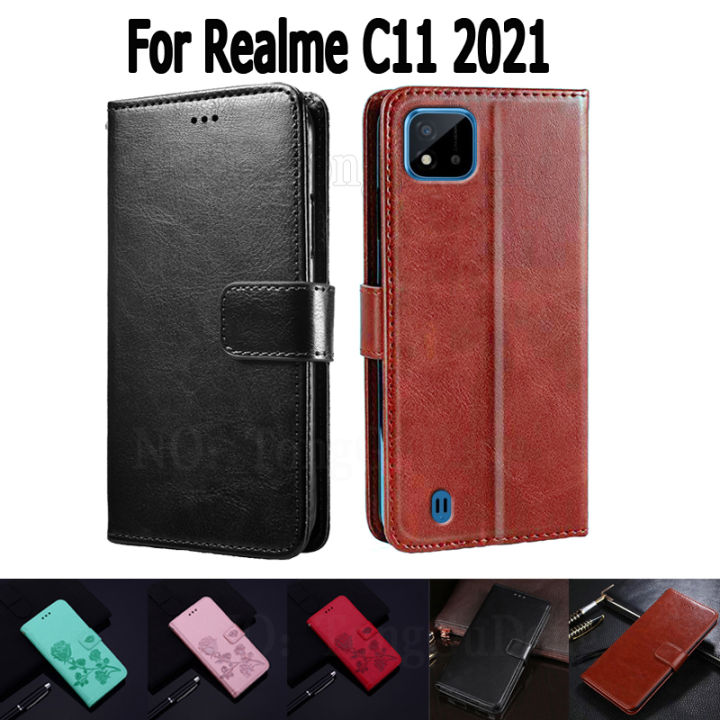 esje Calme C Flap Holder Leather Book 021 Cover C11 2Realme Etui Funda On Re 11 Magnetic Card Phone Case Hoapa Bag