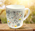 (Pack of 6) Classic Plastic Cup - Beautiful Design Cup - Imported Cup - Gift Cups - Tea Cup - Coffee Cups - Plastic BPA Free Cups - Multiple Colors Design - Best Quality Products - Unbreakable Cups - Classic Mug for Milk and Juice. 