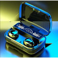 M10 TWS Wireless Earbuds with Bluetooth 10m Range Touch Controls Stereo Sound Built in Mic and 3500mAh Charging Case. 