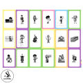 Profession Flash Cards Set For Kids – Early Educational 36 Pcs flash cards. 