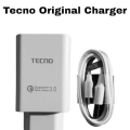 Tecno Fast Charger with Type-C Data Cable | Rapid Charging Wall Adapter for All Tecno Phones | Tecno Type-C Charger | Certified Tecno Fast Charging Adapter. 