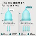 WANTER High Quality Menstrual Cup, Reusable Menstrual Period cup, Period Cup, Silicone Menstrual cup, Silicone Period Cup, Period Cup, Period Accessories, Menstrual Period Cup For Women And Gilrs, Small, Medium And Large Size. 