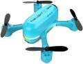 V6 Mini 4K HD Dual Camera Remote Control Aircraft Optical Flow Positioning Quadcopter with a Battery (Blue). 