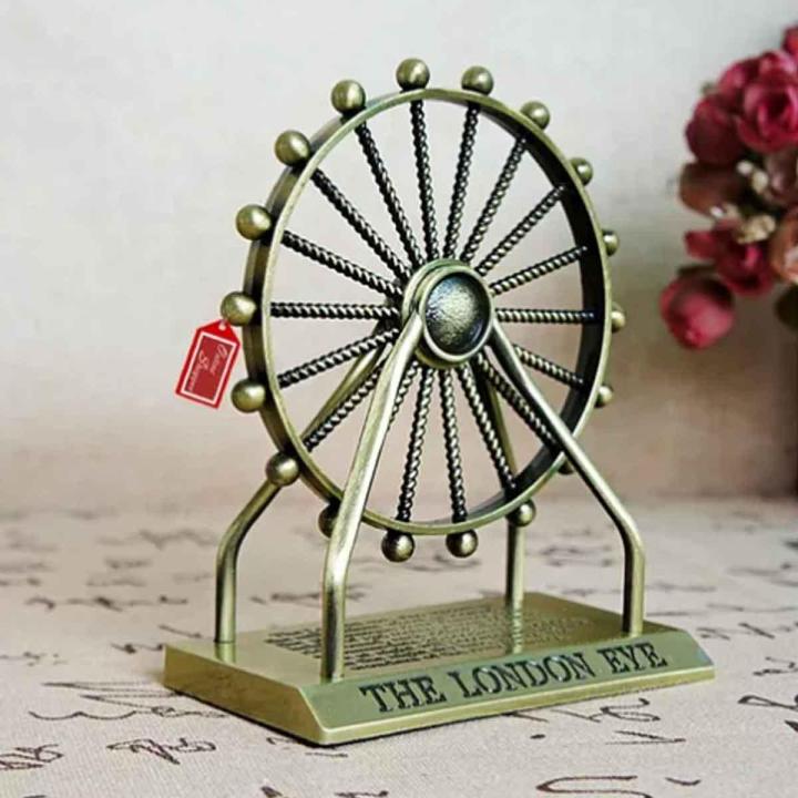 London Eye Metal Souvenir Decoration Millennium Wheel Decoration For Home and Office Table Decor