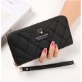 1x Long Wallet for Girls in Random Colors PU Leather Zipper Large Capacity Wallets for Women with Cards Holder in Several Beautiful Colors. 