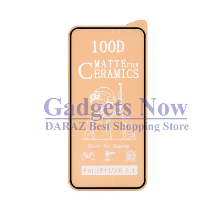 Apple iPhone 11 Ceramic Matte Full Edge to Edge Unbreakable Glass Flexible Protector For Apple iPhone 11