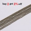 5m/lot 1.2 1.5 2 mm Metal Ball Bead Chains Bulk Gold/Black Color Link Chains for Diy Necklaces Bracelets Jewelry Making Supplie. 