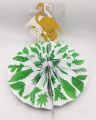 FLAMINGO THEME PAPER FAN SET PACK OF 8 FLAMINGO PAPER FANS. 