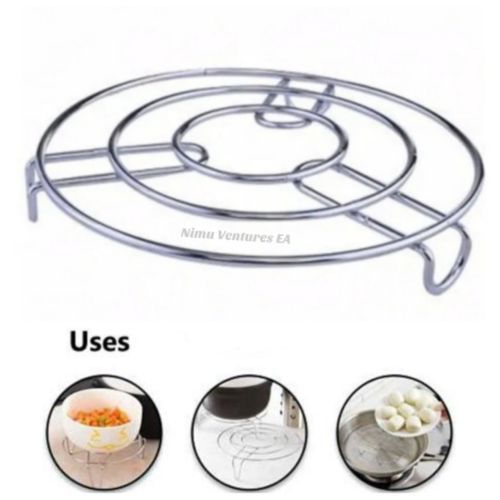 Stand - Pan Stand - Stainless Steel Pan Stand - Heat Resistant Hot Pot And Pan Stand (Round Shape) 20 cm Size.