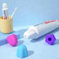 3pcs Silicone Toothpaste Cap Self-sealing Toothpaste Squeezer Toothpaste Pump Dispenser Tooth Paste Saver Bathroom Supplies. 