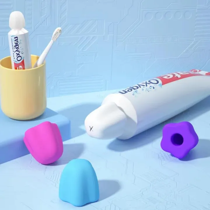 3pcs%20Silicone%20Toothpaste%20Cap%20Self-sealing%20Toothpaste%20Squeezer%20Toothpaste%20Pump%20Dispenser%20Tooth%20Paste%20Saver%20Bathroom%20Supplies%20-%20Image%202
