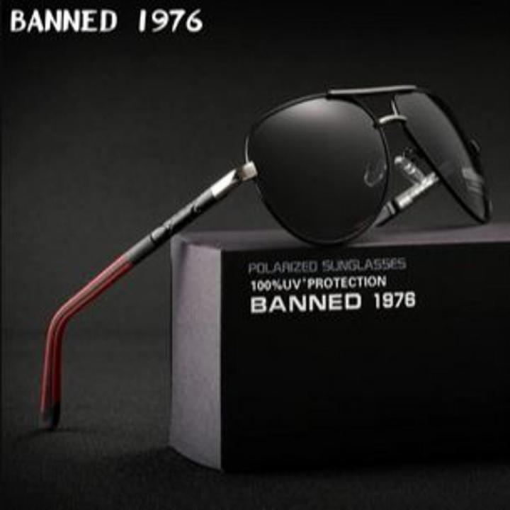BANNED 1976 High Quality Anti Glare Polarized Aluminum Sunglasse