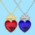 Descendants Movie Evie's Red Heart Necklace Evie Fairest Heart Crown Necklace Of Hearts Costume Fan Jewelry. 
