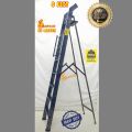 Iron Folding Ladder 9 Feet Heavy Duty step Ladder Plateform Handle Attach Ladder. 