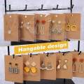100x Earrings Display Cards Ear Studs Necklace Card Holder Accessories. 