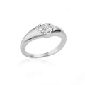 Hollow Heart Sunflower Rings For Women Vintage Gold Plated Stainless Steel Ring Wedding Couple Rings Aesthetic Jewelry Bague. 