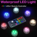 【Vip Remote Control Color Change Round Aquarium LED Light Submersible Fish Tank Lamp. 