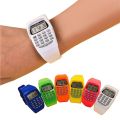 Handheld Pocket Calculator Watch Kids Watch Silicone Multi-purpose Date Time Electronic Wrist Calculator Watch Exam Tool. 