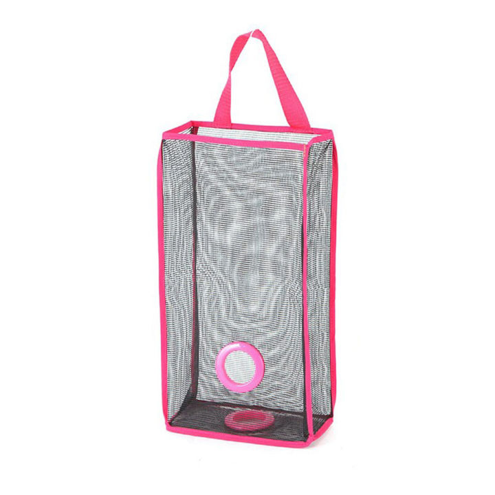 Plastic Shopping Bag Storage Basket Kitchen Organizer Reusable Grocery and Garbage Bag Holder