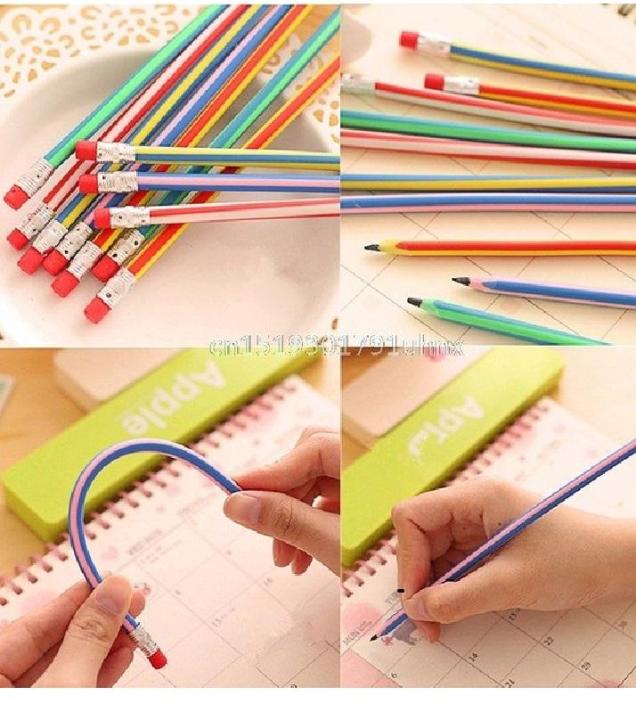 10%20Pcs%20Colorful%20Magic%20Bendy%20Flexible%20Soft%20Pencil%20With%20Eraser%20-%20Image%202