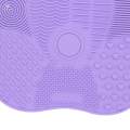Makeup Brush Cleaner Pad Shape Scrubber Mat for Eyeshadow Brush Travel. 