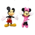 9-11 cm Disney Cartoon large Minnie Mickey Mouse Figures toys set Goofy Wedding cake decoration Action Wedding gift. 
