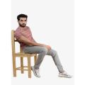 IGNITE Light Grey Basic Stretch Pants for Men. 