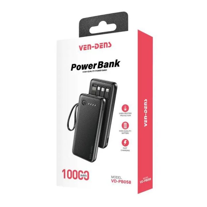 VEN-DENS%20PB058%20High%20Quality%20Power%20Bank%20full%20fast%20charging%2010000mAh%20full%20fast%20charging%20%7C%20%E2%9A%A1%203-in-1%20Built-in%20Cables%20Flight%20Friendly%20%E2%9C%88%EF%B8%8F%20Universal%20Portable%20Charger%20-%20Image%202