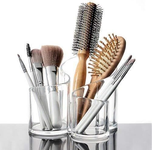 Transparent Acrylic S Shape Cosmetic Makeup Organizer and Beauty Holder